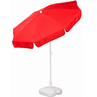 Patio Garden Beach Parasol Umbrella | 1.8m | Tilt Function | 10 Colours | Made in Italy