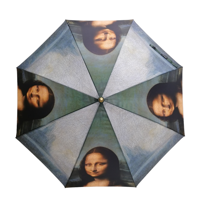 StormKing Auto Walking Artist Umbrella - De Vinci Mona Lisa