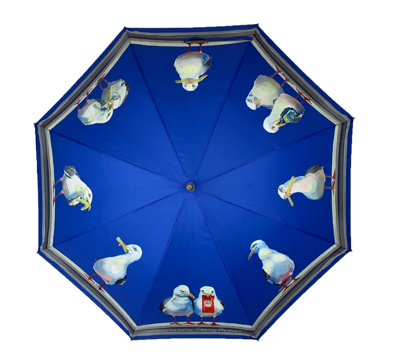 Cherry Parsons - Auto Walking Umbrella - Who Forgot The Fish - Seagulls