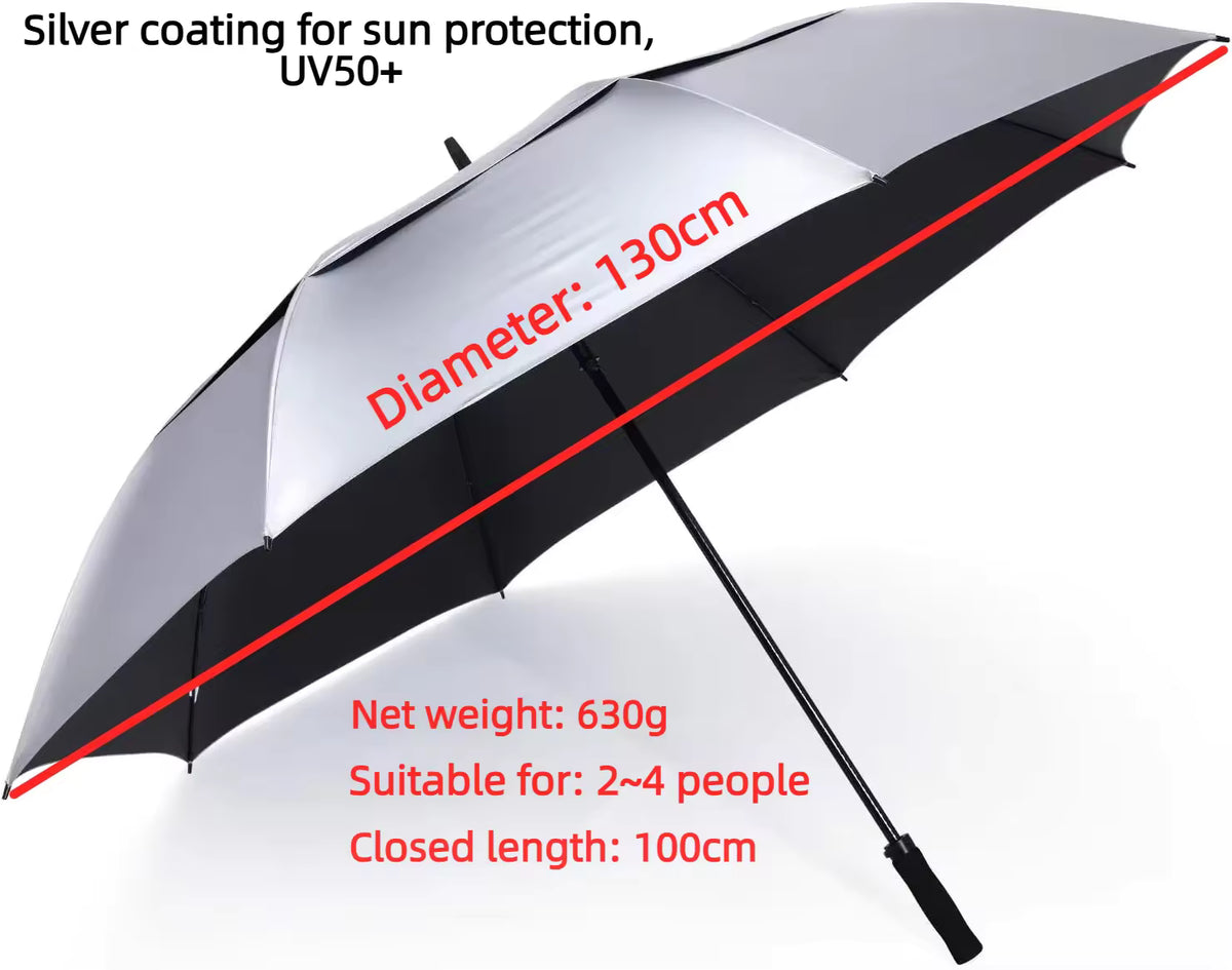 Supervent UV Auto Vented Windproof Golf Umbrella | Reflective Canopy | EVA Handle