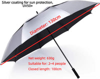 Supervent UV Auto Vented Windproof Golf Umbrella | Reflective Canopy | EVA Handle