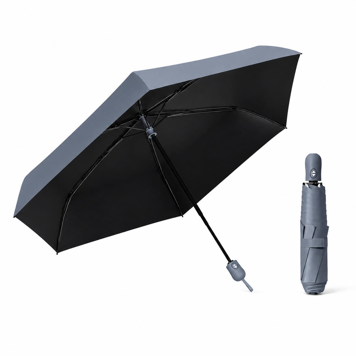 UPF 50+ Auto Supermini Travel Umbrella | Sun &amp; Rain Protection | Easy Open | Only 220g