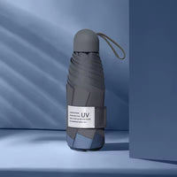 UW UPF 50+ Stylish Compact Travel Umbrella - Two Tone | Pocket Size 17cm | Sun &amp; Rain | 230g