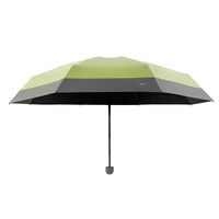 UW UPF 50+ Stylish Compact Travel Umbrella - Two Tone | Pocket Size 17cm | Sun &amp; Rain | 230g