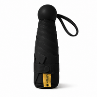 UW UPF 50+ Compact Travel Umbrella | Sun &amp; Rain Protection | 93cm Canopy | Pocket Size 17cm | 173g