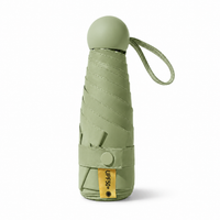 UW UPF 50+ Compact Travel Umbrella | Sun &amp; Rain Protection | 93cm Canopy | Pocket Size 17cm | 173g