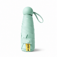 UW UPF 50+ Compact Travel Umbrella | Sun &amp; Rain Protection | 93cm Canopy | Pocket Size 17cm | 173g