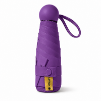 UW UPF 50+ Compact Travel Umbrella | Sun &amp; Rain Protection | 93cm Canopy | Pocket Size 17cm | 173g