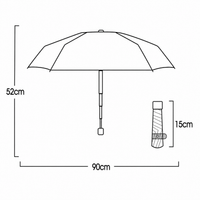 UPF 50+ Floral Compact Mini Flat Travel Umbrella | 93cm Canopy | Just 230g
