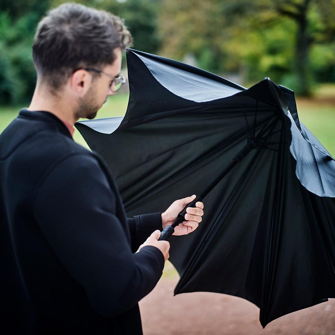 AC FARE Carbon Style Golf Umbrella | Black wS | Auto Open | 125cm Canopy | Custom Print