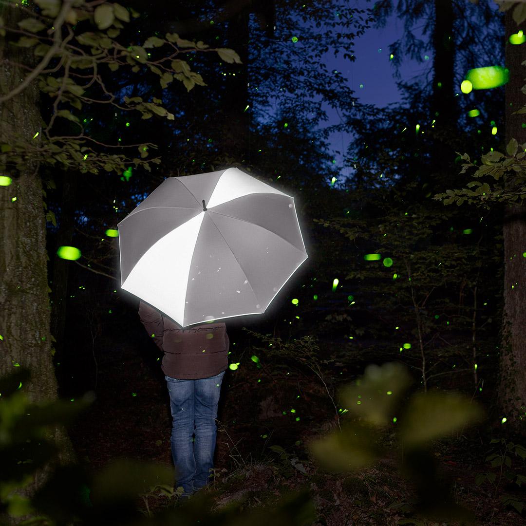 AC FARE ColorReflex Golf Umbrella | Silver Grey | Auto Open | 120cm Canopy | Custom Print