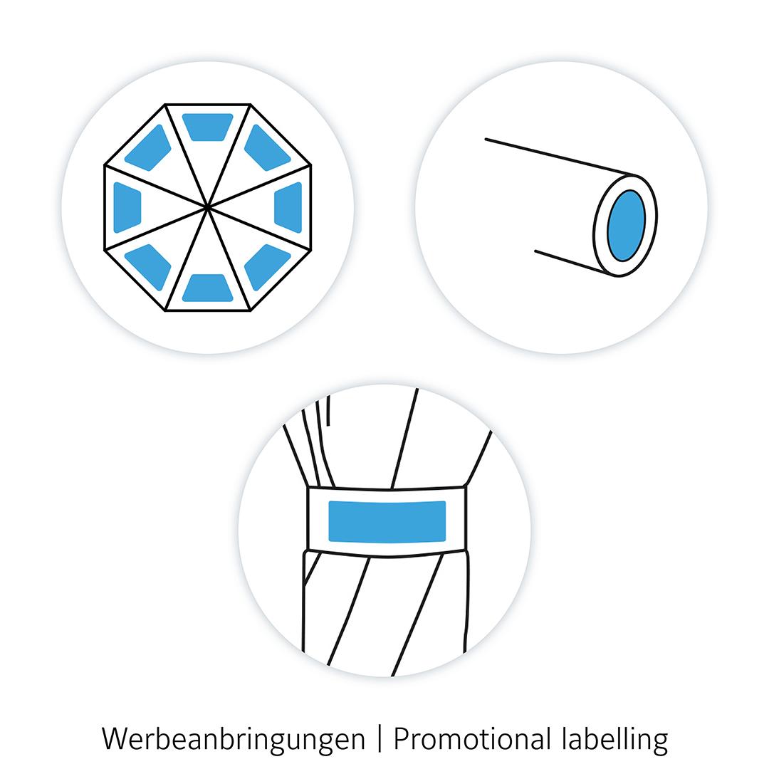 AC Golf Umbrella | 4 Colours | Auto Open | 133cm Canopy | Custom Print