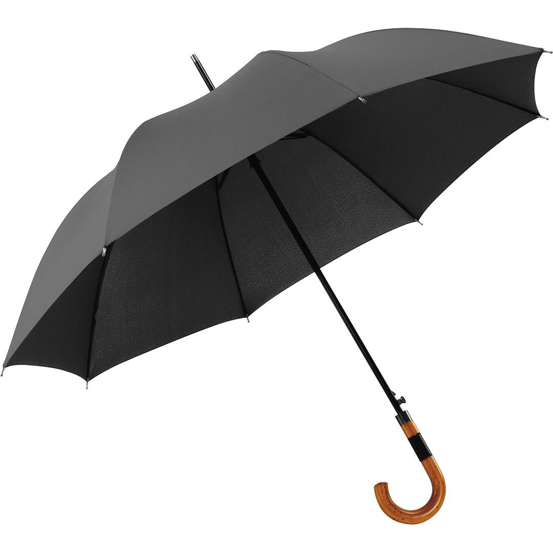 AC FARE Collection Walking Umbrella | Black | Auto Open | 115cm Canopy | Custom Print