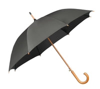 The Alrai Auto Walking Umbrella | Full Wood Handle & Shaft | 102cm Canopy