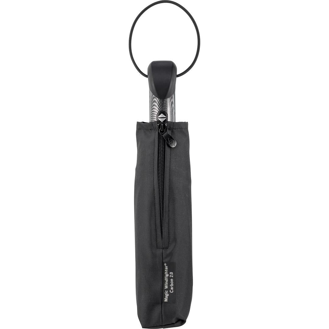 AOC Oversize Magic Windfighter Carbon 2.0 Folding Umbrella | Black wS | Auto Open | 105cm Canopy | Custom Print
