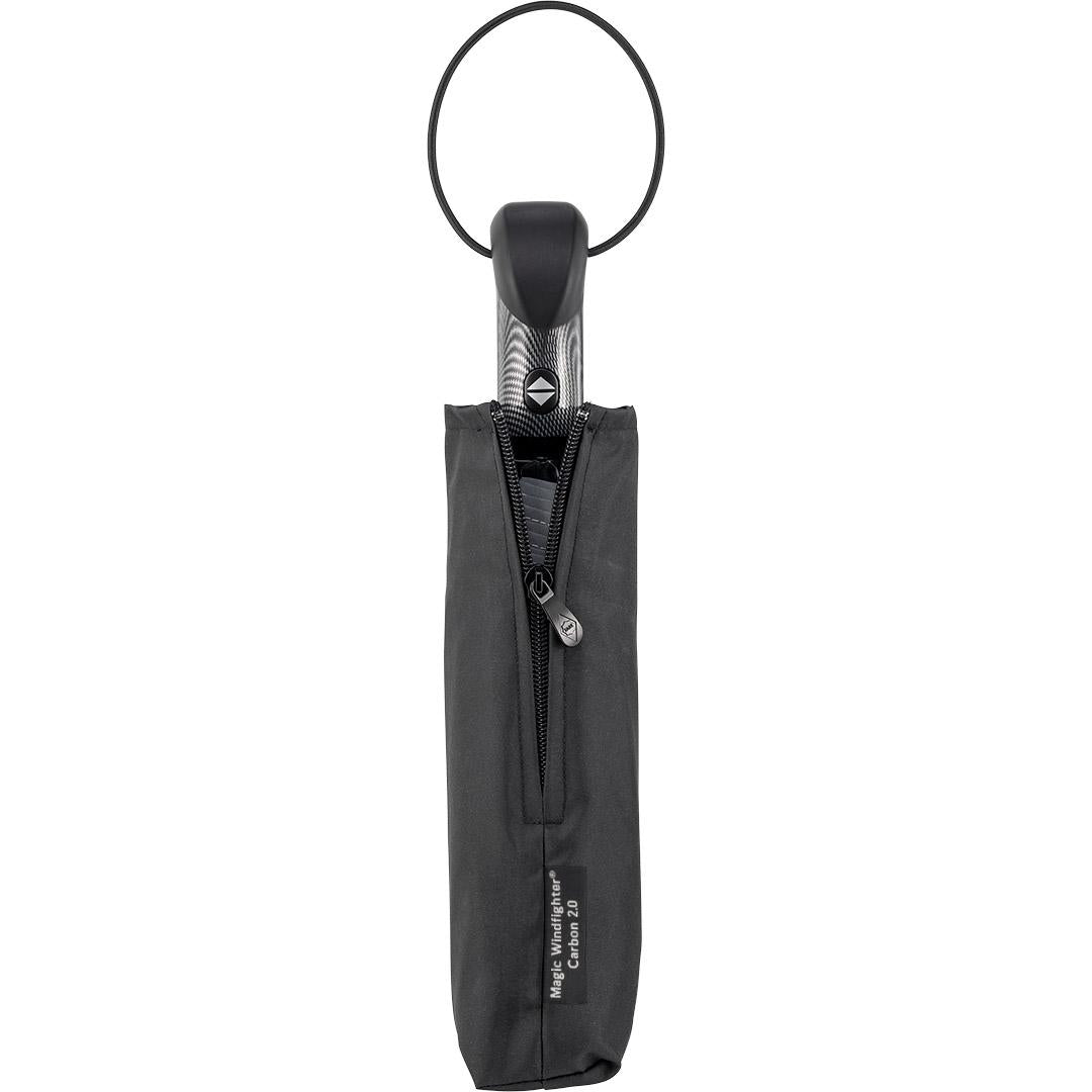AOC Oversize Magic Windfighter Carbon 2.0 Folding Umbrella | Black wS | Auto Open | 105cm Canopy | Custom Print