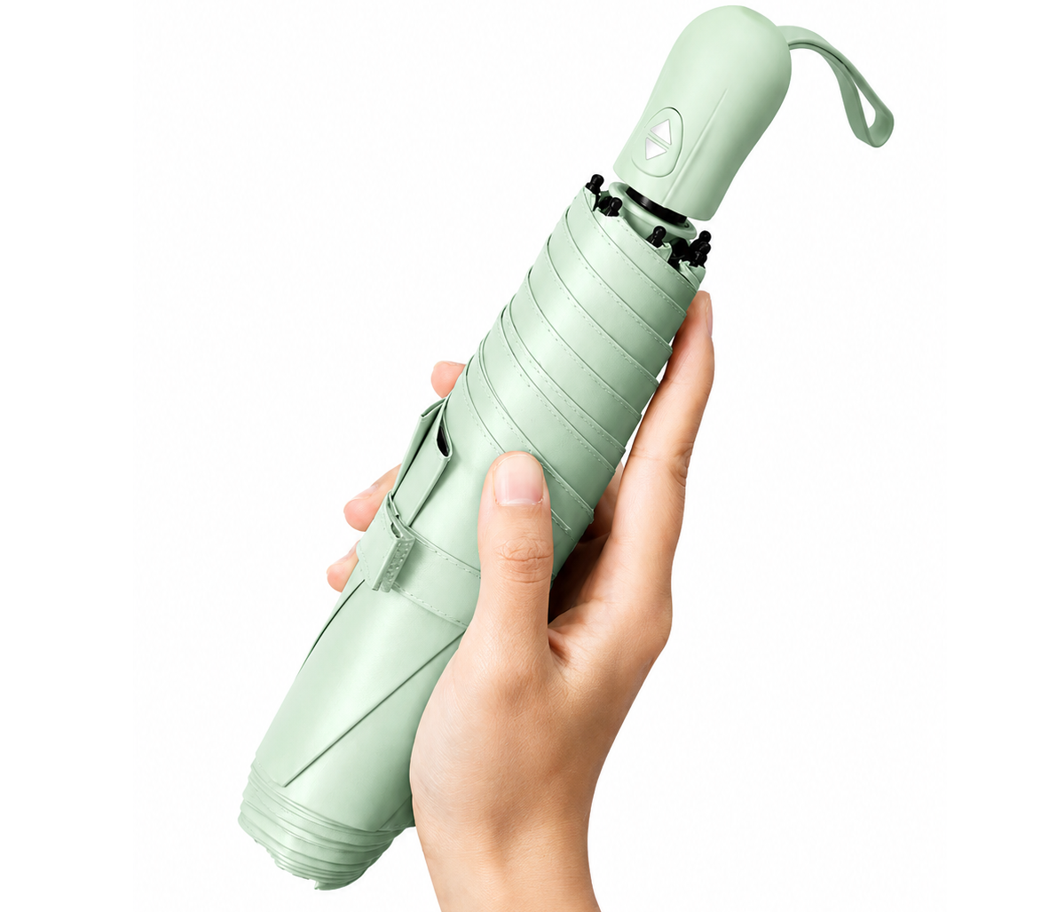 UPF 50+ Auto Supermini Travel Umbrella | Sun &amp; Rain Protection | Easy Open | Only 220g