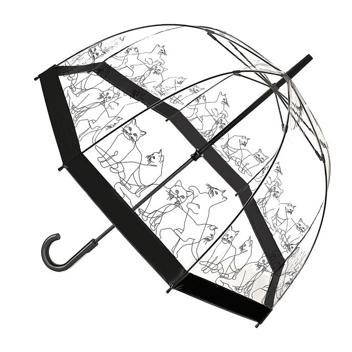 Fulton Birdcage Clear Dome Umbrella - Cats - Umbrellaworld
