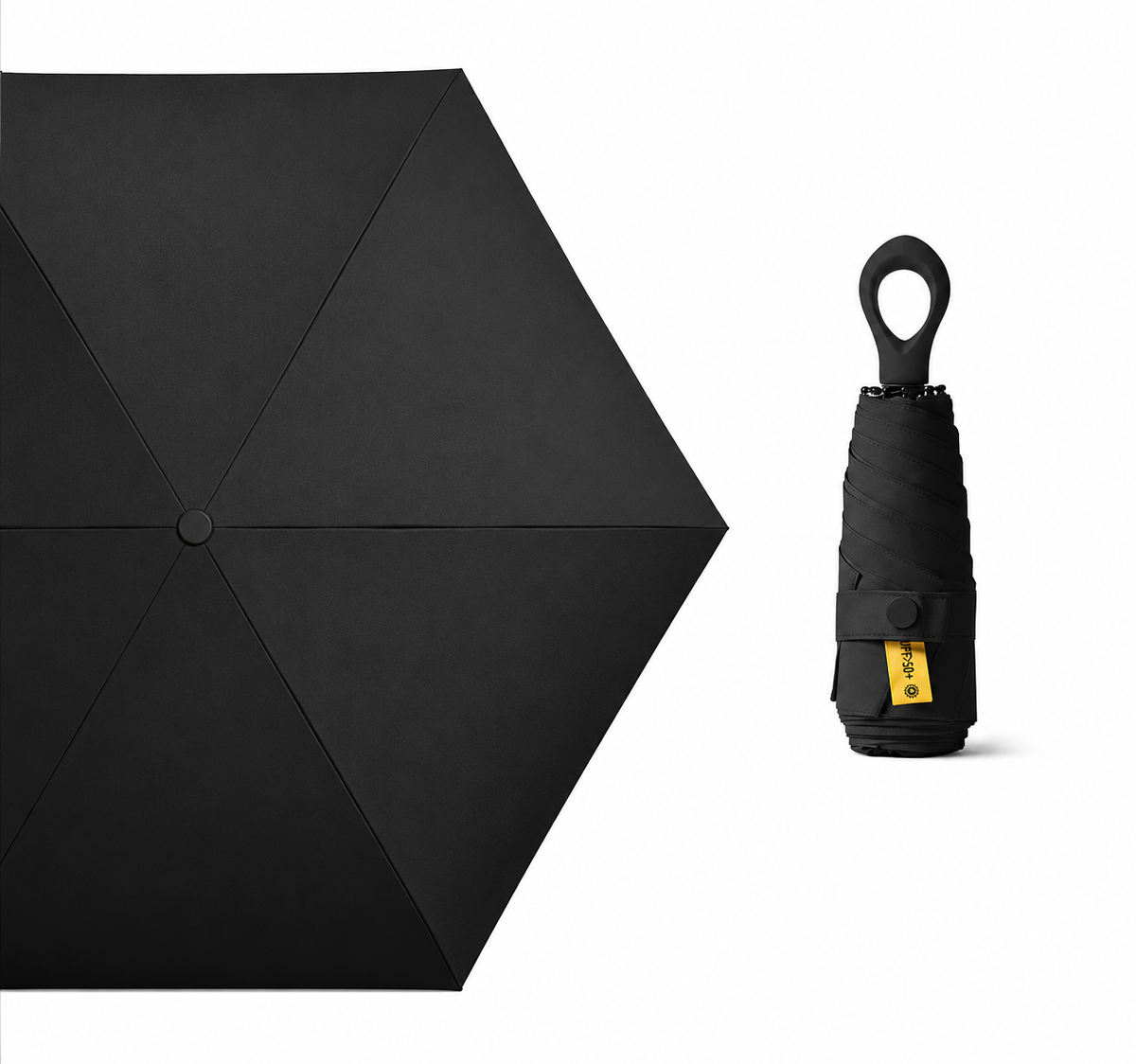 UW UPF 50+ Compact Travel Umbrella - Loop Hook
