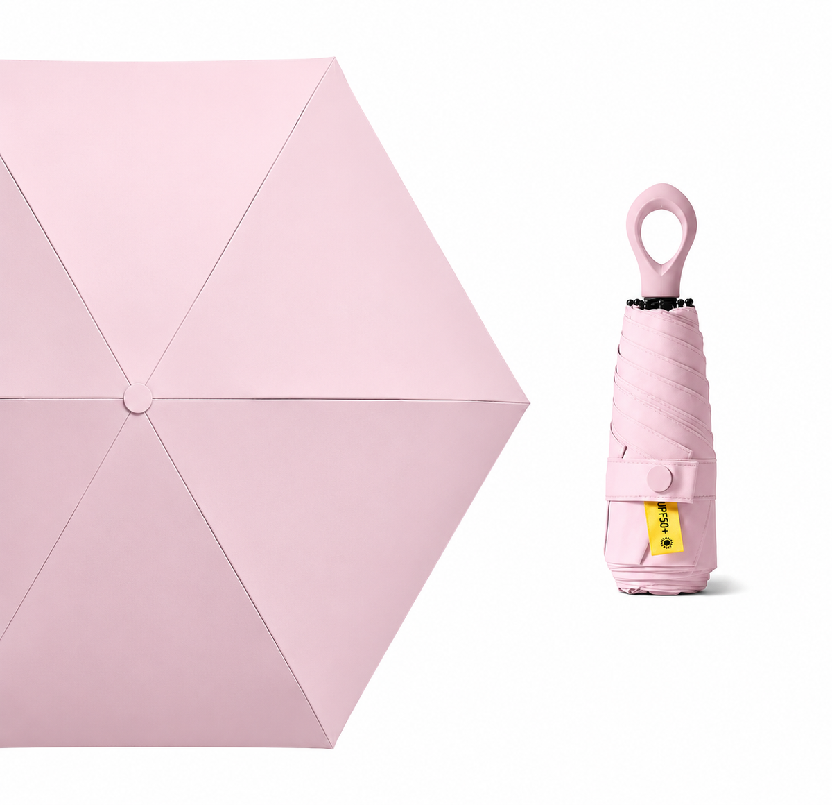 UW UPF 50+ Compact Travel Umbrella - Loop Hook