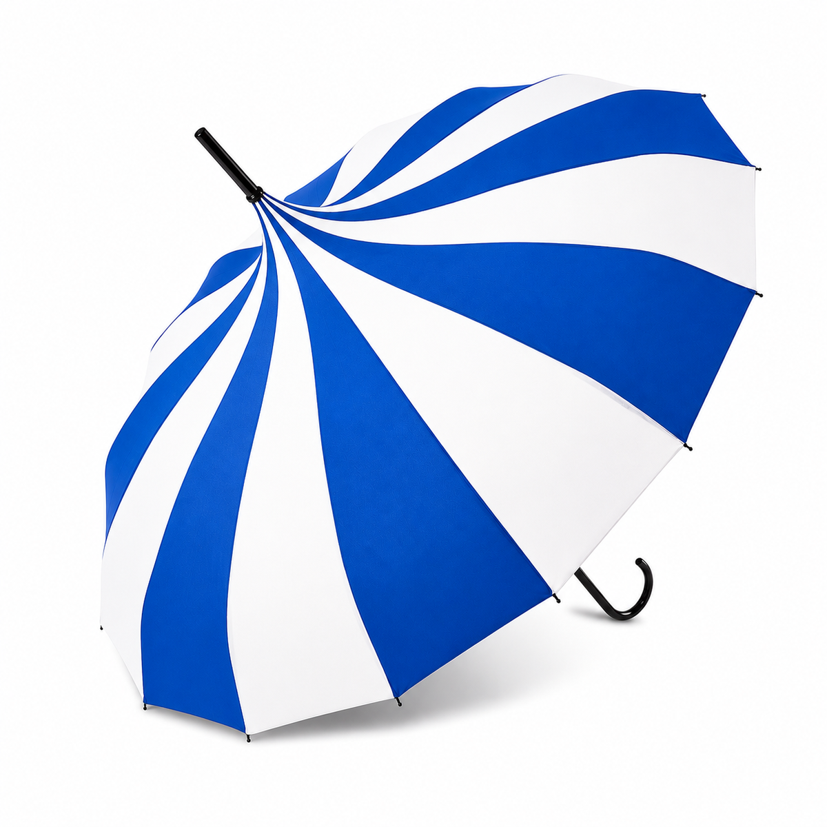 Ladies 'Olivia' Pagoda Walking Umbrella - Two Tone | 16 Ribs | Vintage Style