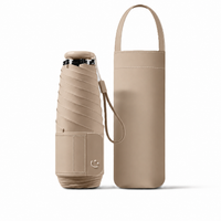 UW UPF 50+ Mini Compact Travel Umbrella | Pocket Size 17cm | Sun &amp; Rain | Just 220g
