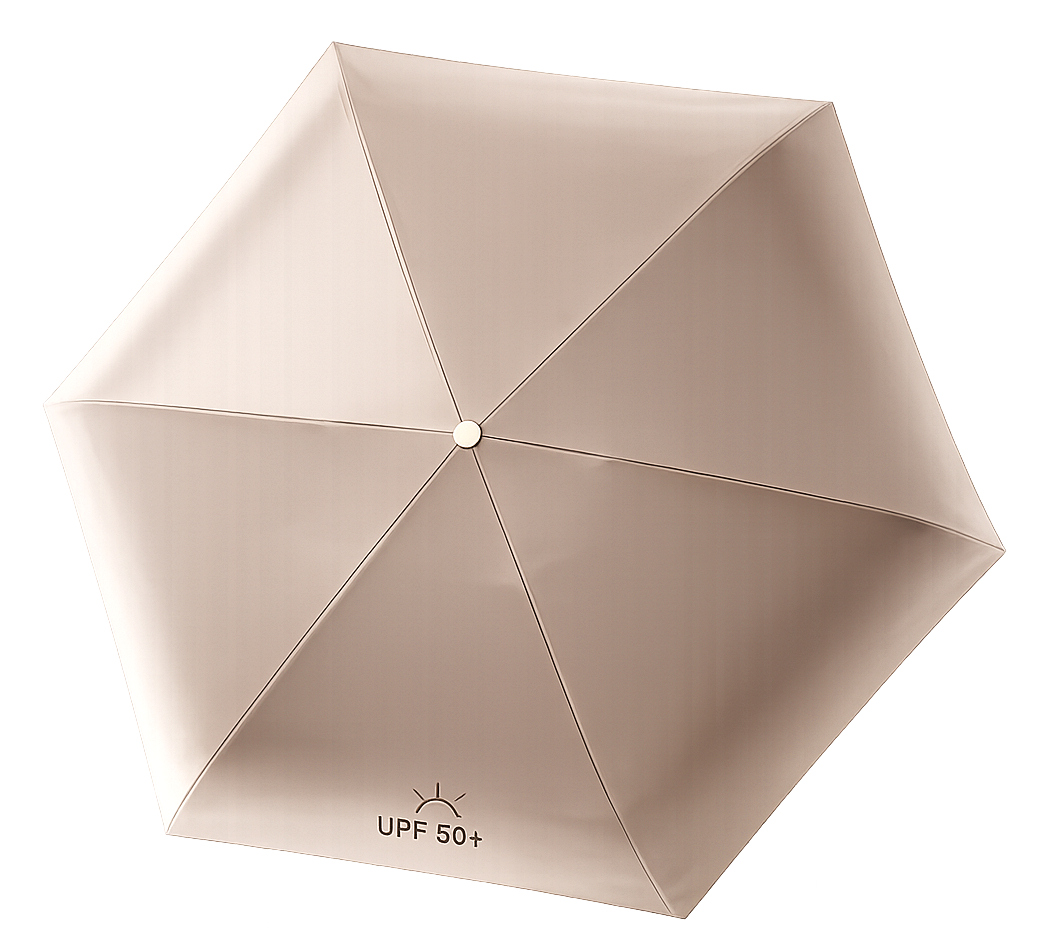 UW UPF 50+ Mini Compact Travel Umbrella - Two Tone