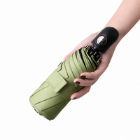 UW UPF 50+ Auto Mini Travel Umbrella | Sun &amp; Rain Protection | 95cm Canopy | 335g