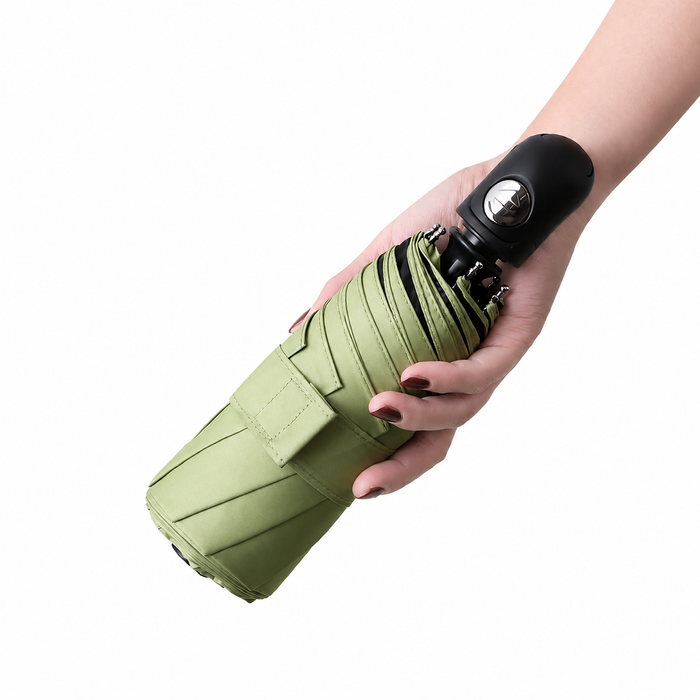UW UPF 50+ Auto Mini Travel Umbrella | Sun &amp; Rain Protection | 95cm Canopy | 335g