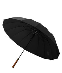 Didsbury Auto 16 Rib Walking Umbrella - Straight Wood Handle