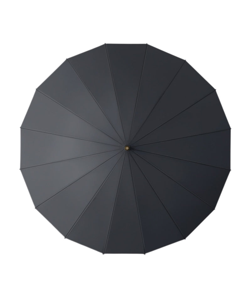 Didsbury Auto 16 Rib Walking Umbrella - Straight Wood Handle