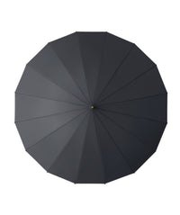 Didsbury Auto 16 Rib Walking Umbrella - Straight Wood Handle