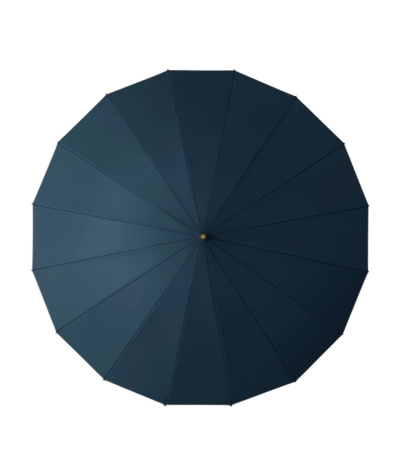 Didsbury Auto 16 Rib Walking Umbrella - Straight Wood Handle