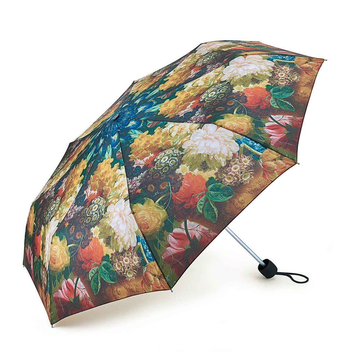 National Gallery Minilite Folding Umbrella - Flowers in a Vase | Art Print | Compact & Lightweight