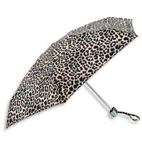 Fulton Tiny Compact Folding Umbrella - Classic Leopard | Pocket Size 15cm | Just 160g