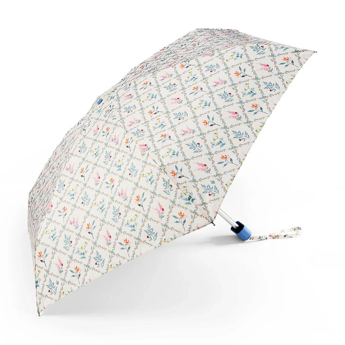 Fulton Tiny Compact Folding Umbrella - Garden Picnic | Pocket Size 15cm | Just 160g