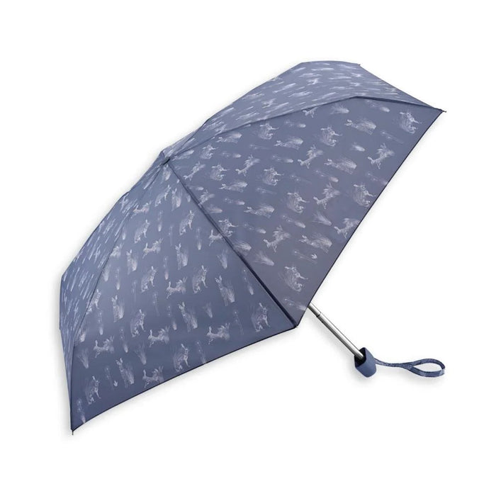 Fulton Tiny Compact Folding Umbrella - Hare and Meadow | Pocket Size 15cm | Just 160g