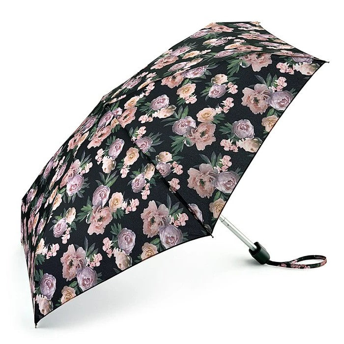 Fulton Tiny Compact Folding Umbrella - Rococo Rose | Pocket Size 15cm | Just 160g