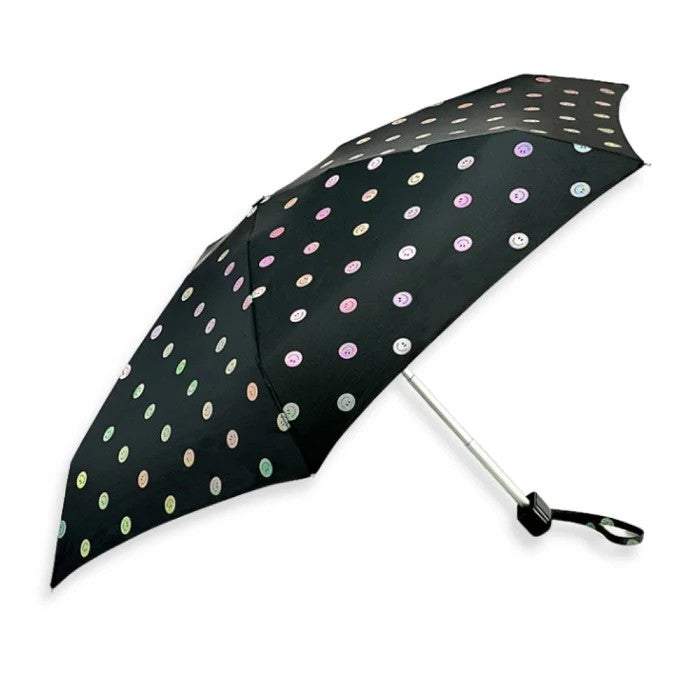 Fulton Tiny Compact Folding Umbrella - Smiley Spot | Pocket Size 15cm | Just 160g