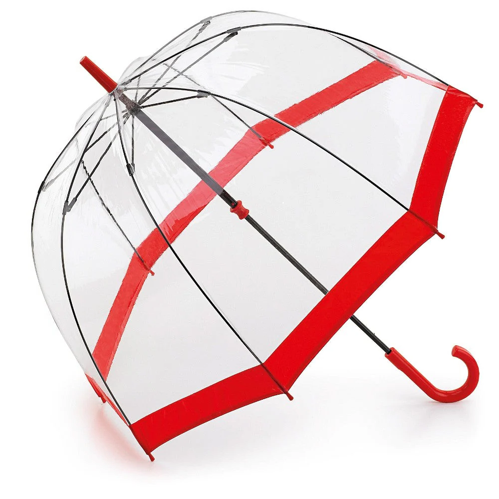 Fulton Birdcage Clear Dome Umbrella - Printed Promotional | MOQ 24 | Corporate Branding Available