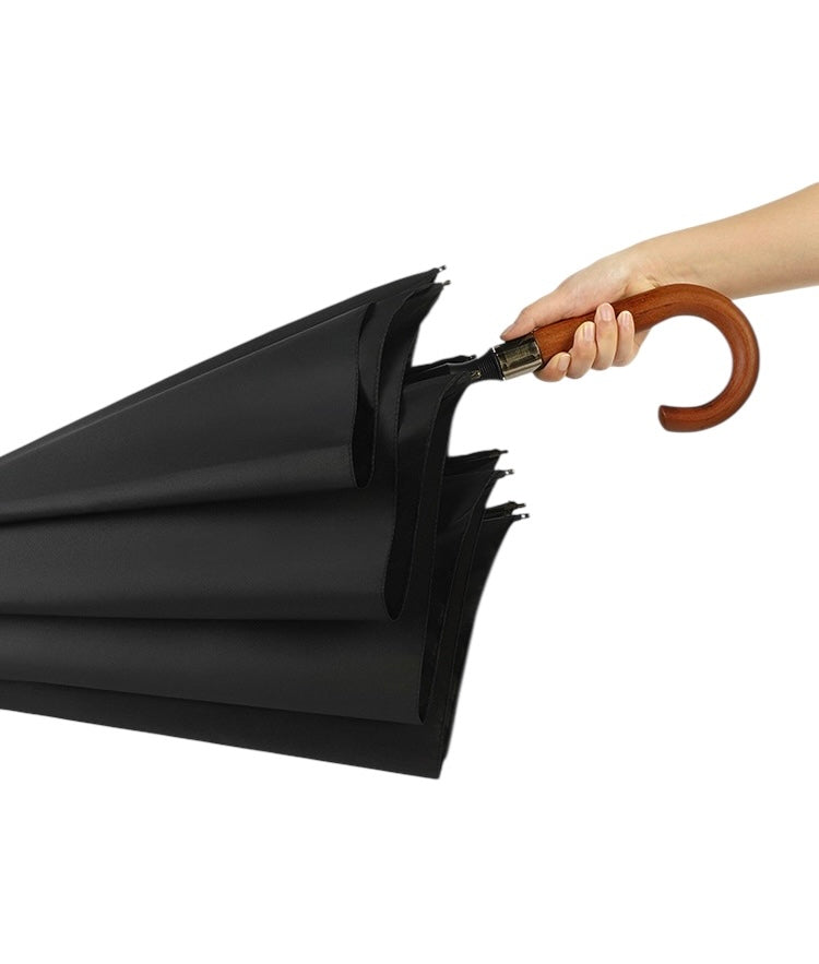 Gentry Fibreglass Auto City Golf  Umbrella - Wood Hook Handle