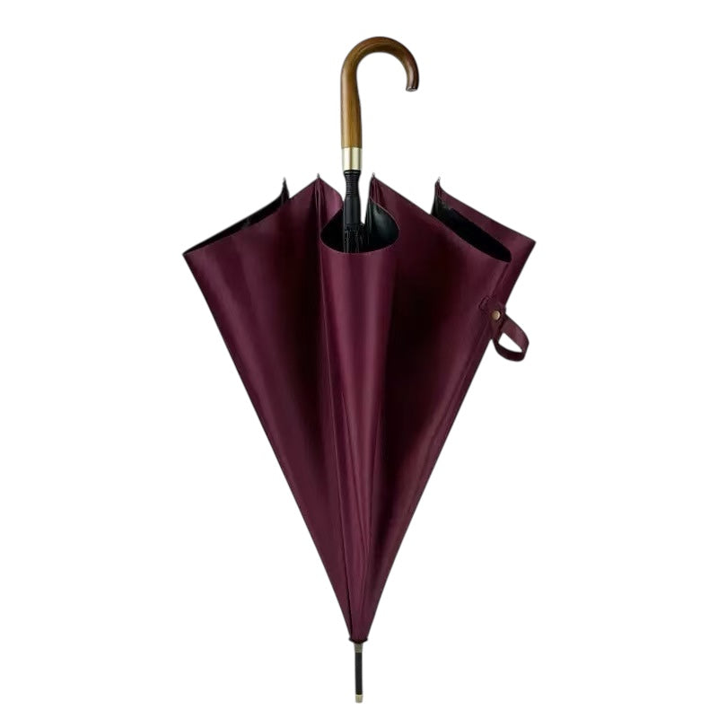 Gentry Fibreglass Auto City Golf  Umbrella - Wood Hook Handle