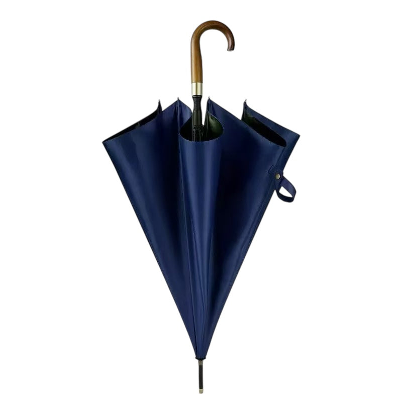 Gentry Fibreglass Auto City Golf  Umbrella - Wood Hook Handle