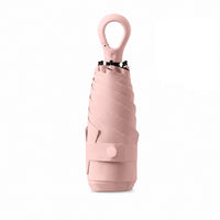 New UPF 50+ Compact Travel Umbrella - Carabiner Hook | Sun & Rain Protection | 93cm Canopy | 217g