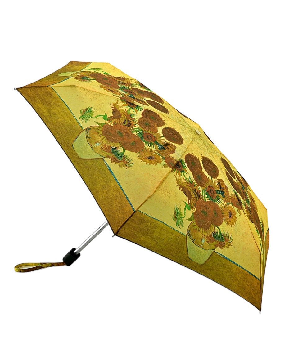 National Gallery Tiny Folding Umbrella - Van Gogh 'Sunflowers' - Umbrellaworld