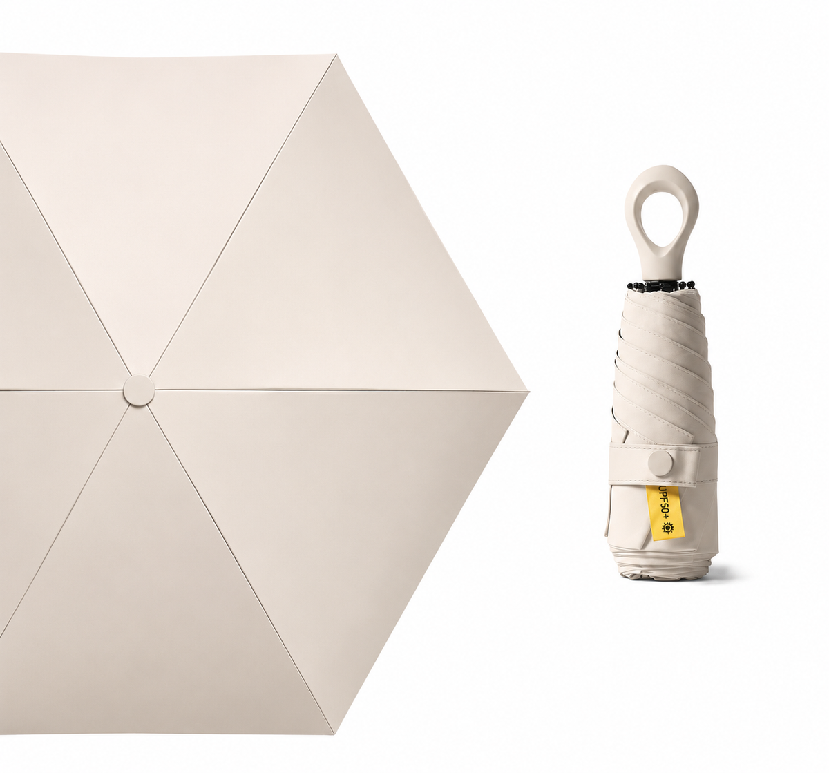 UW UPF 50+ Compact Travel Umbrella - Loop Hook