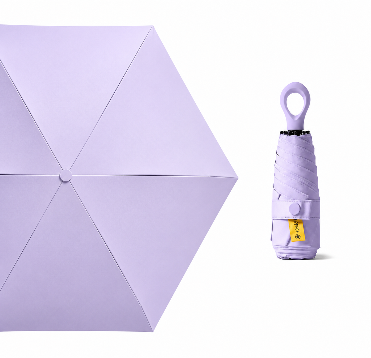 UW UPF 50+ Compact Travel Umbrella - Loop Hook