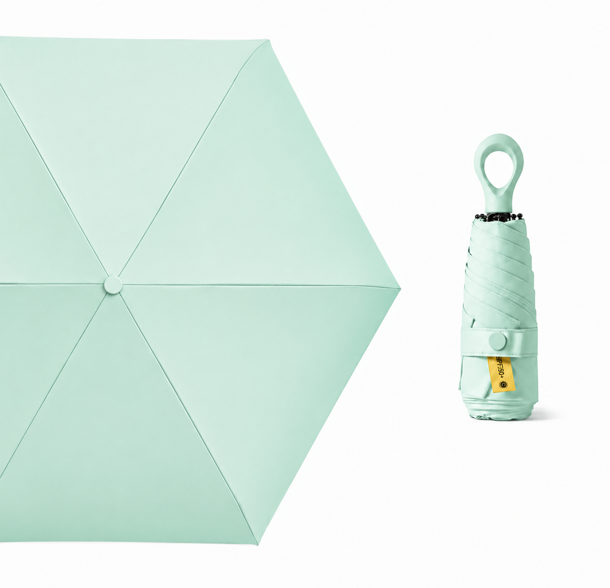 UW UPF 50+ Compact Travel Umbrella - Loop Hook