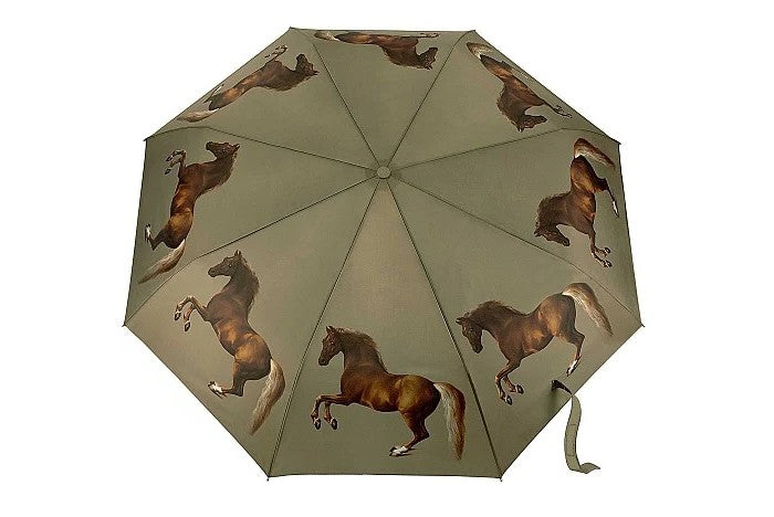 National Gallery x Fulton Minilite Umbrella - Stubbs Whistlejacket | Compact Art Print | Wind Resistant
