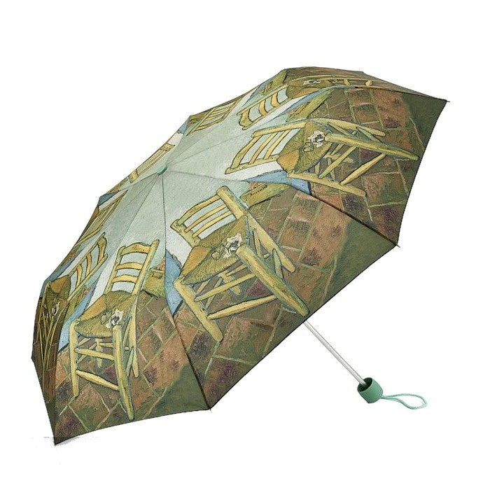 National Gallery x Fulton Minilite Umbrella - Van Gogh Chair | Compact Art Print | Wind Resistant